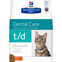 Hill's Feline t/d 1,5 кг - диета для кошек для лечения заболеваний полости рта