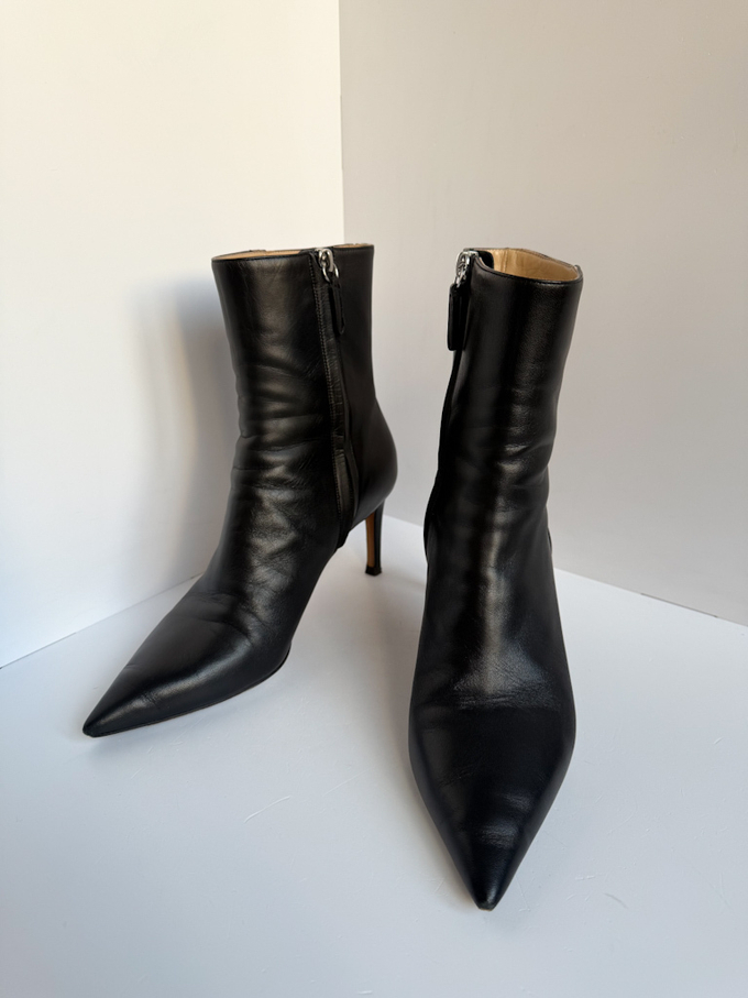 Кожаные ботильоны Kiton, 38,5