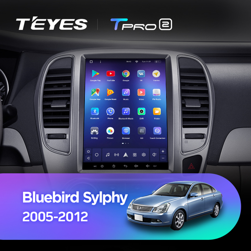 Teyes TPRO 2 9.7" для Nissan Bluebird, Sylphy 2005-2012