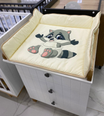 BAMBOLA Матрасик на комод для пеленания Люкс Енот 80*65