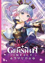 Bloknot \ Блокнот \ Notepad   Genshin Impact на каждый день с наклейками (розовый)