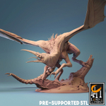 Vampiric Dragon Вампирический дракон монстр миниатюра для dnd, днд, pathfinder, фентези, Настольная игра, НРИ, Варгейм, РПГ