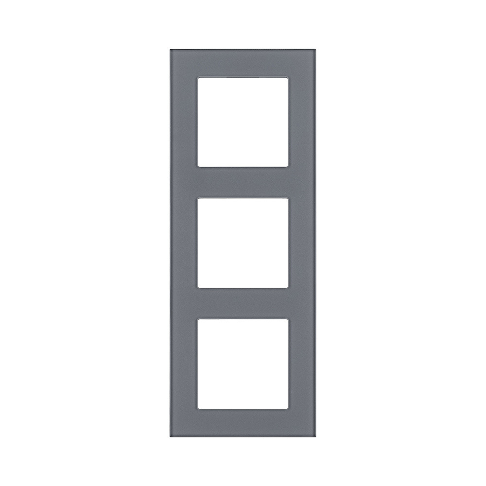 Рамка 3-постовая, стекло серый Kollinger Asthetik AS3GY