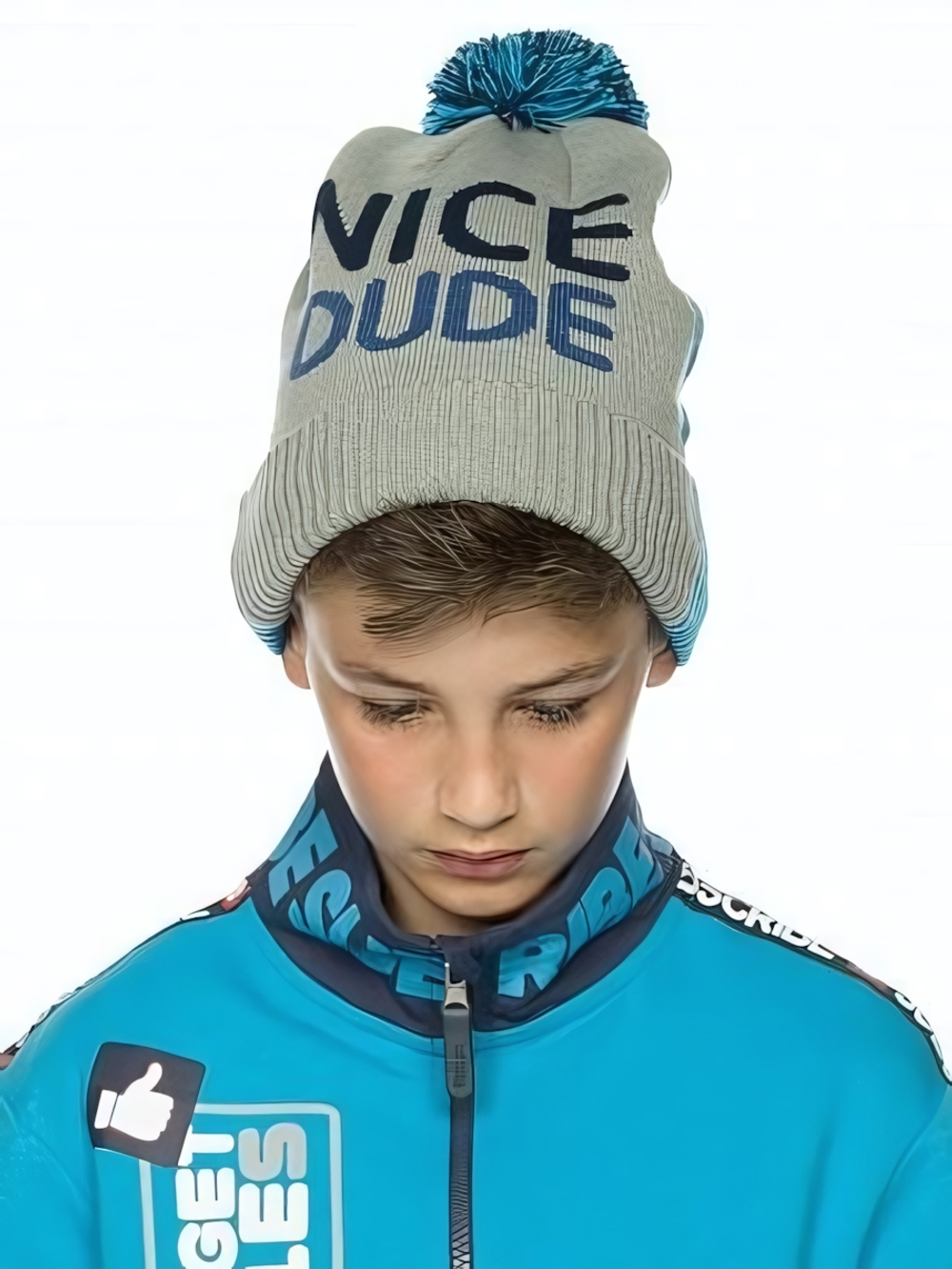 Шапка для мальчиков р-р (52-53, Голубой(9))