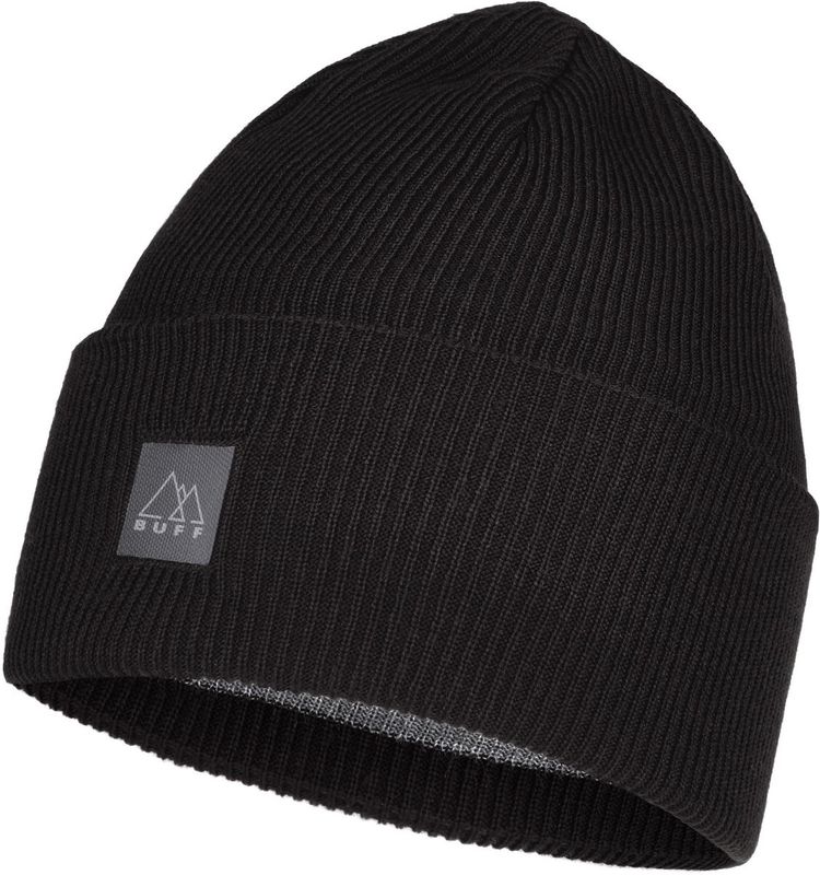 Шапка Buff Crossknit Hat Solid Black Фото 1