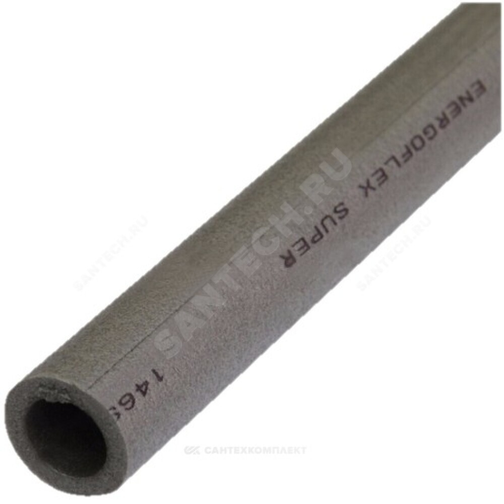 Трубка вспененный полиэтилен SUPER 64/40 L=2м Тмакс=95°C серая Energoflex EFXT064402SU