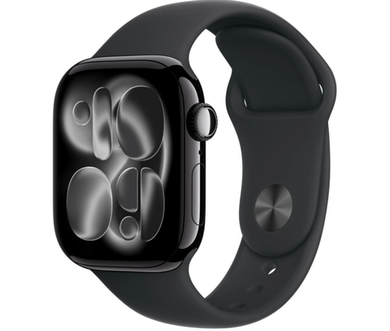 Умные часы Apple Watch Series 11 46mm Jet Black Al Black SB M/L GPS (MEUX4)