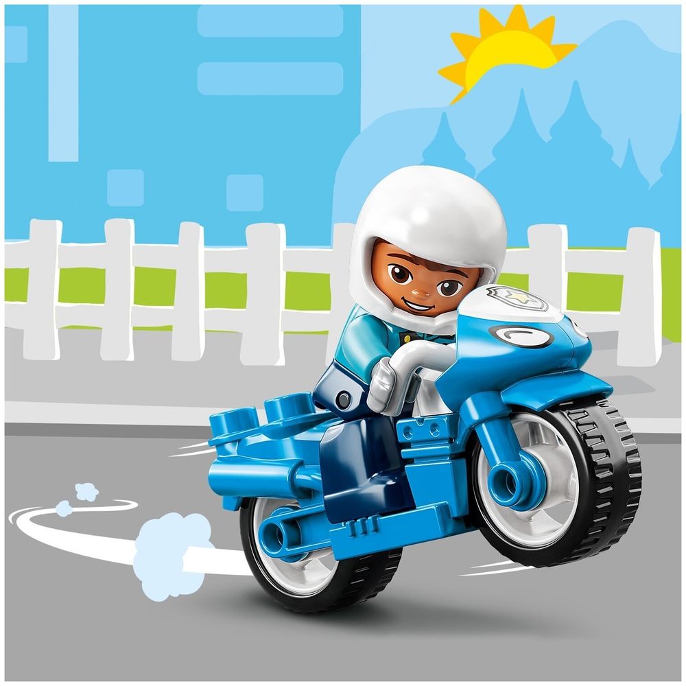 Конструктор LEGO DUPLO 10967 Полицейский мотоцикл