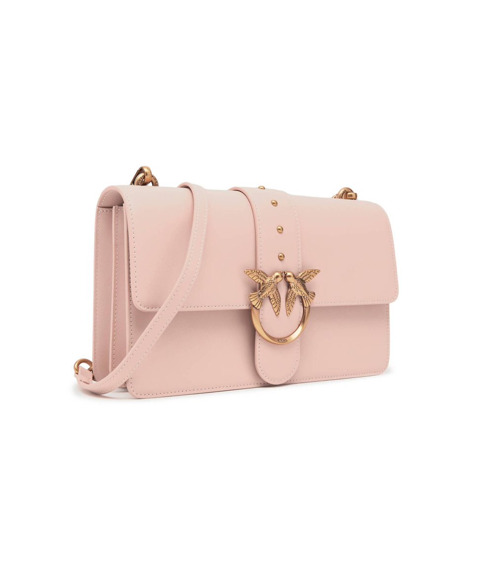 кожаная сумка через плечо love one Pinko - пудро-розовый(100053 A0F1)