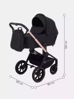 Коляска детская MOWBaby "ZOOM"PU (2в1) RA086 Gold Black