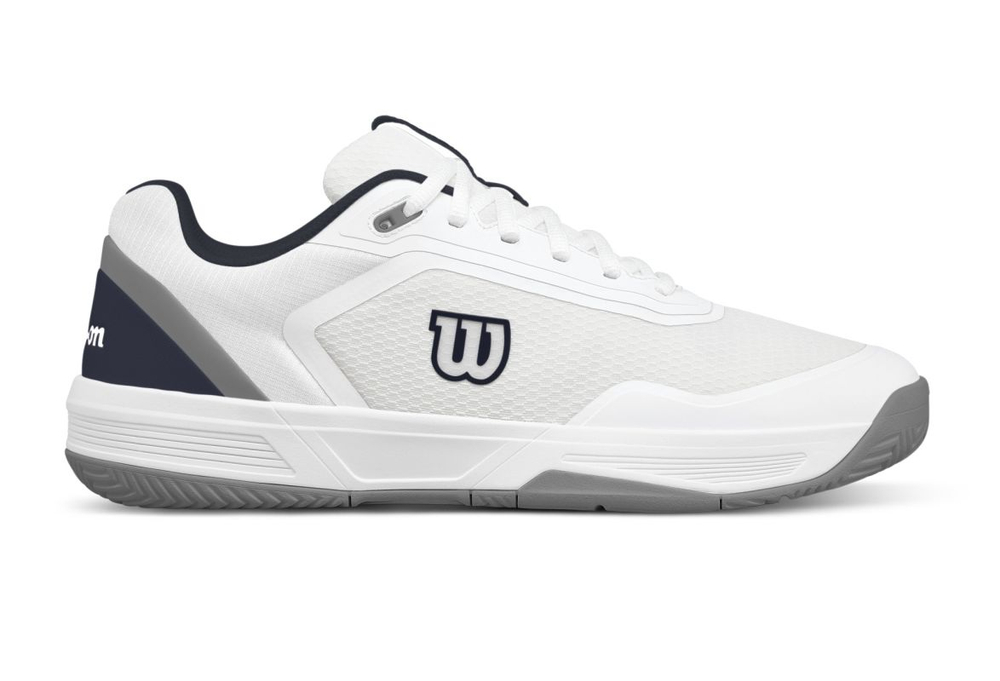 Мужские теннисные кроссовки Wilson Court Glide - white/navy blazer/quarry