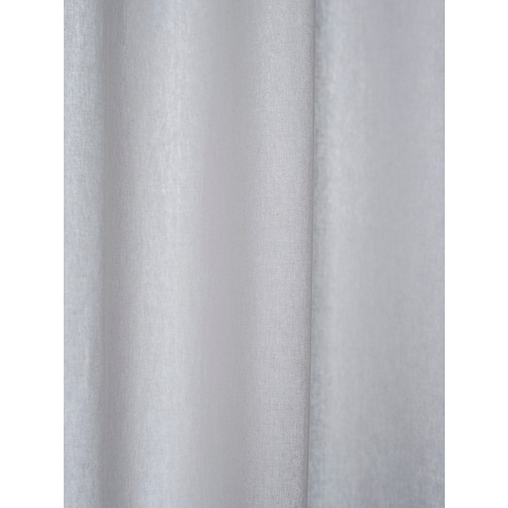 Штора из хлопка с помпонами серо-синего цвета из коллекции essential, 150х290 см