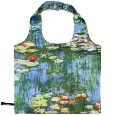 Сумка - шоппер в чехле с замком водонепроницаемая «ИДЕЯДОМА», принт водяные лилии, 46*55см