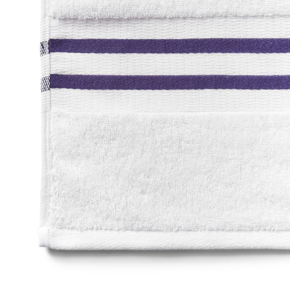 Теннисное полотенце Wimbledon Baseline Towel Set - white/purple