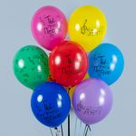 Шар (12''/30 см) С Днем Рождения! (нотки), Ассорти, пастель, 5 ст, 25 шт.