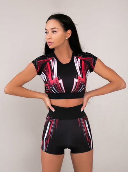 Шорты с поясом корсаж Lightning Pink