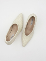 Туфли из плетеной кожи BARBARA MILK