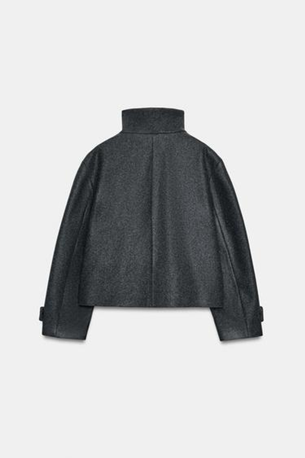 Короткий пальто с высоким воротником - ZARA