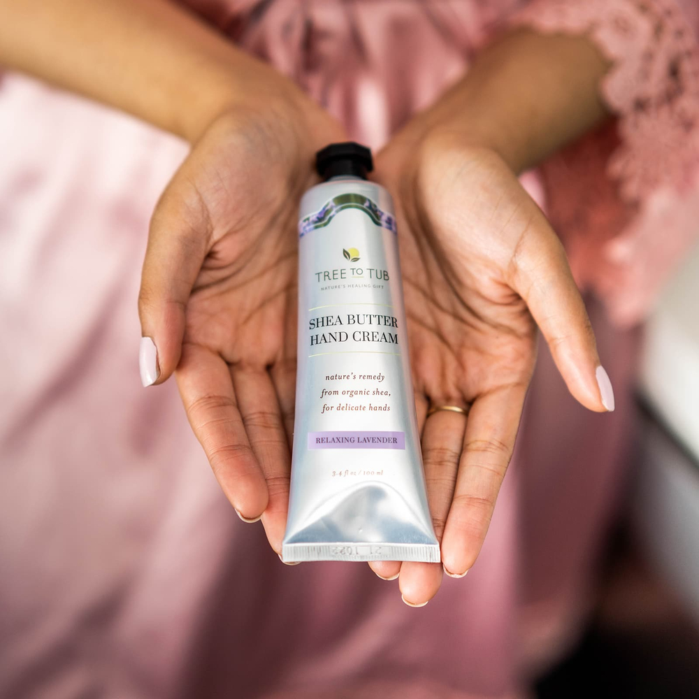 Tree To Tub, Крем для рук с маслом ши, расслабляющая лаванда, 100 мл (3,4 жидк. Унции)