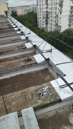 Устройство парапетов из оцинкованной стали