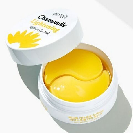 Осветляющие патчи против темных кругов с экстрактом ромашки Petitfee Chamomile Lightening Hydrogel Eye Mask, 60шт