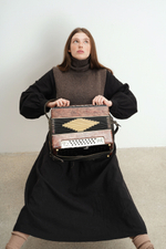 Манишка из кашемира с мериносом кофейного цвета ПРЕДЗАКАЗ