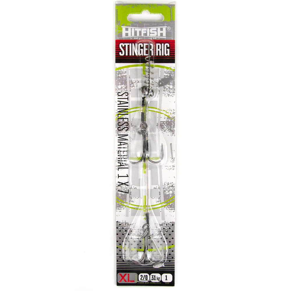 Оснастка STINGER RIG (HITFISH), XL#2/0 нагр. 31кг оснащ. тройниками (1шт/уп)