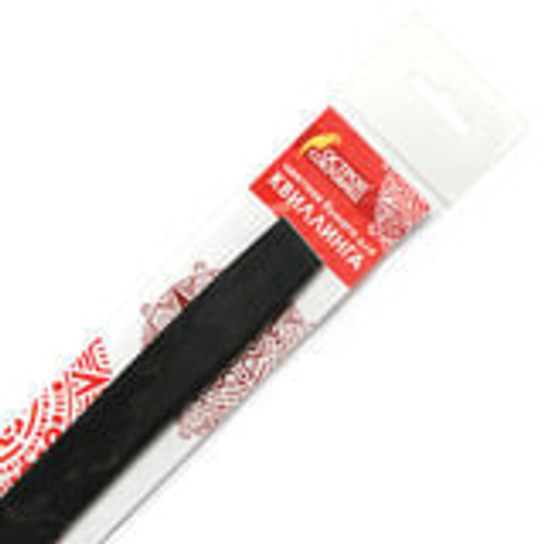 Бумага для квиллинга черная, 125 полос, 5х300 мм, 130 г/м2,ОСТРОВ СОКРОВИЩ, 128775