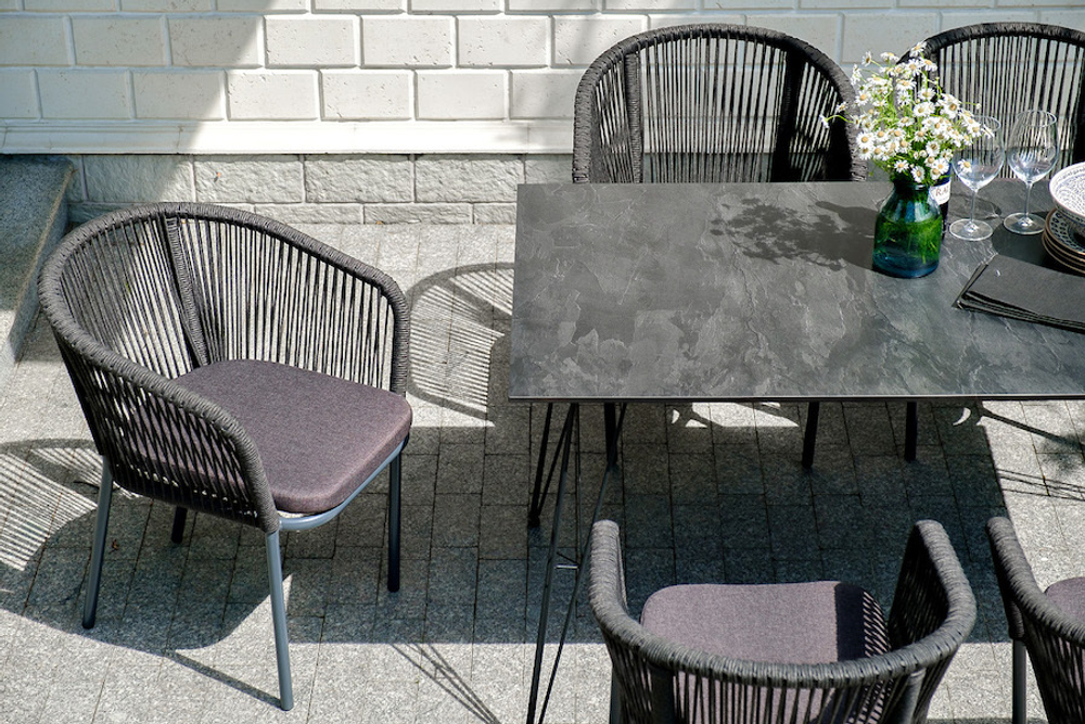 4SIS "Милан" обеденная группа на 6 персон, цвет темный