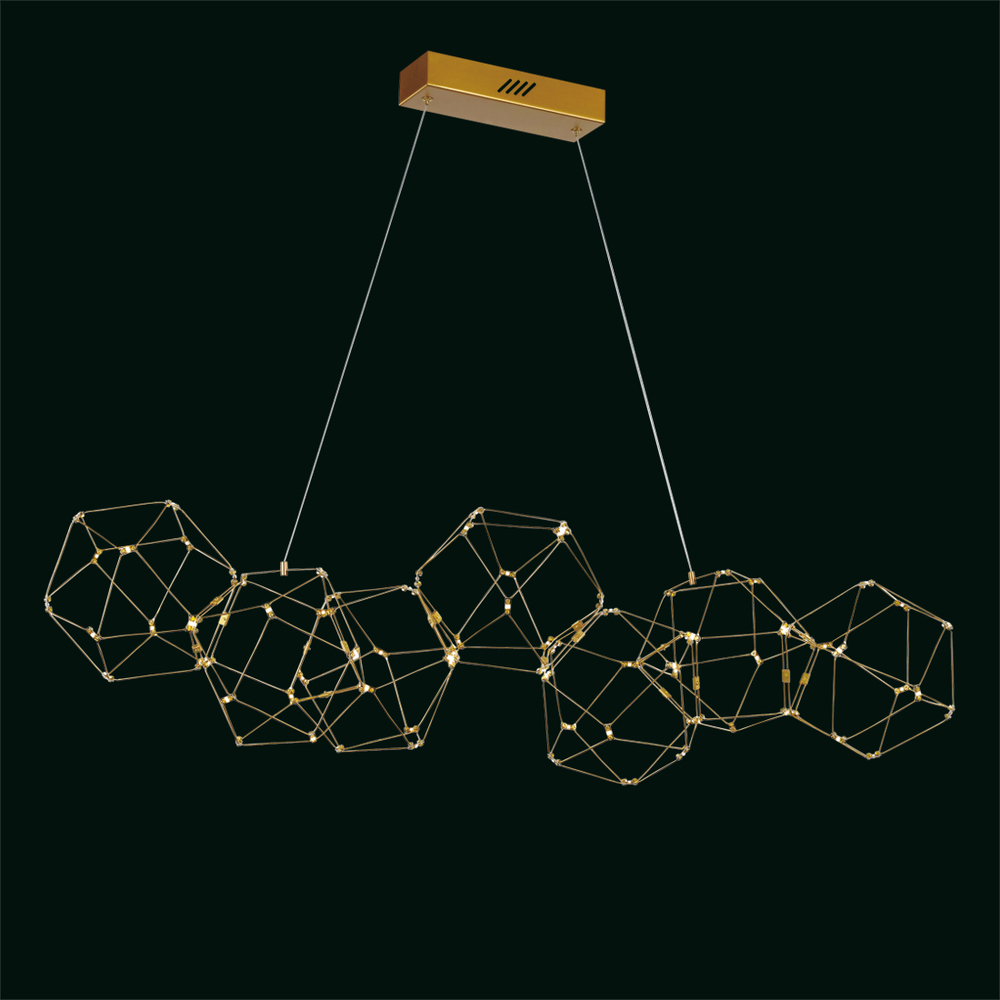 Люстра Lucciola 7A matt gold