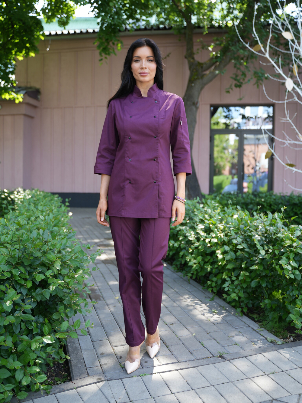 Китель поварской | Бл-318 к 3/4 статус стрейч