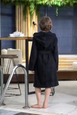 Халат для мальчика Комфорт-2 Виотекс ЧЁРНЫЙ