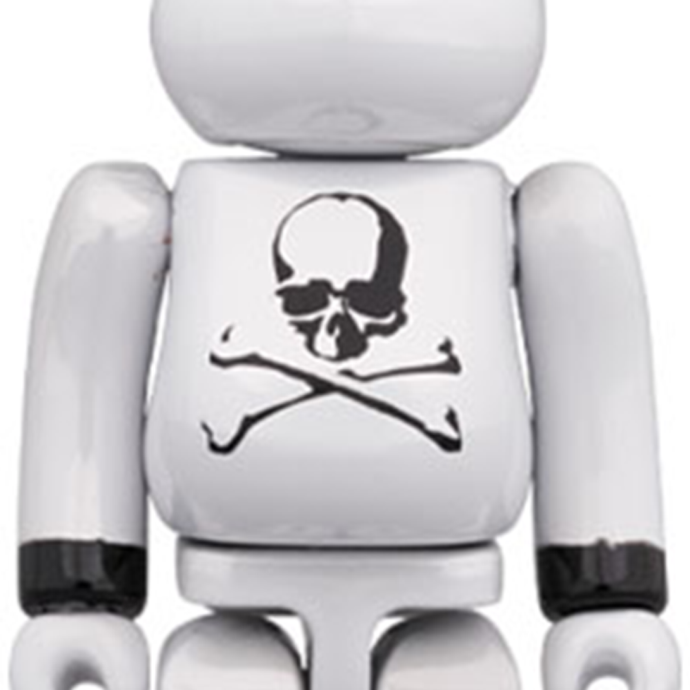 Дизайнерские игрушки BE@RBRICK x mastermind JAPAN MMJ WHITE CHROME, BEARBRICK3566