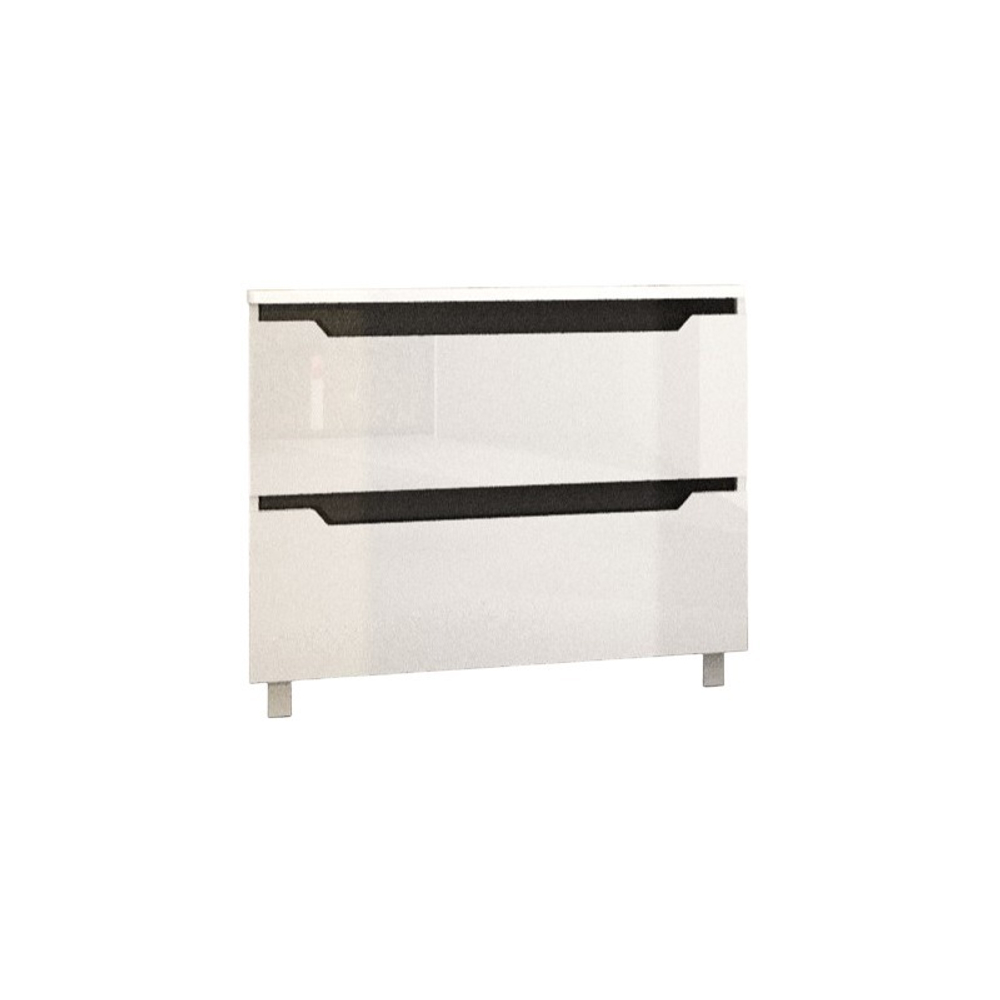 Тумба напольная SANITEKO "Рубин серый" под COMO 80, 2 ящика, серый матовый