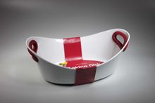 Форма фарфоровая с силиконовыми ручками овальная TimA Dragon Homeware, 25,5 см