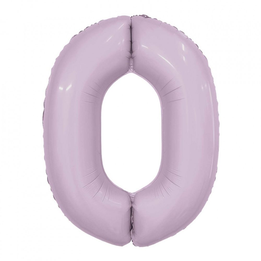 Agura Шар 40" / 102 см "Цифра 0" Орхидея Slim (БГ-60) 