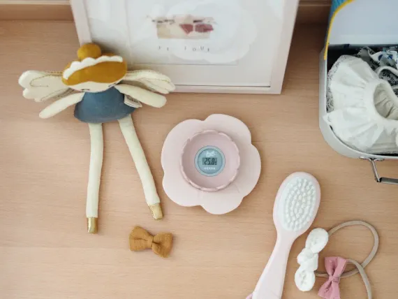 Цифровой термометр Beaba Lotus Old Pink