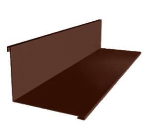 Планка примыкания верхняя  150х155 мм., матовый