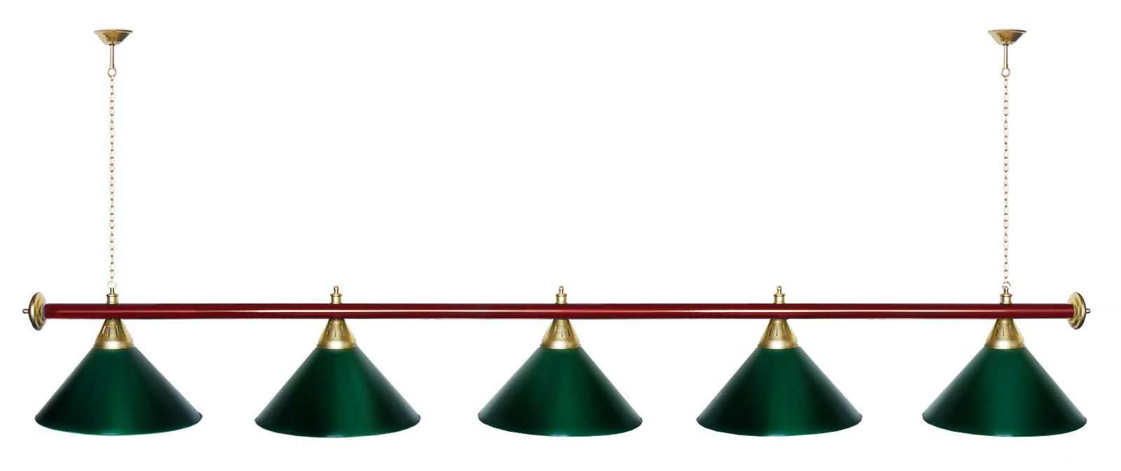 Лампа STARTBILLIARDS 5 пл. (плафоны золотые,штанга золотая,фурнитура золото) фото №89