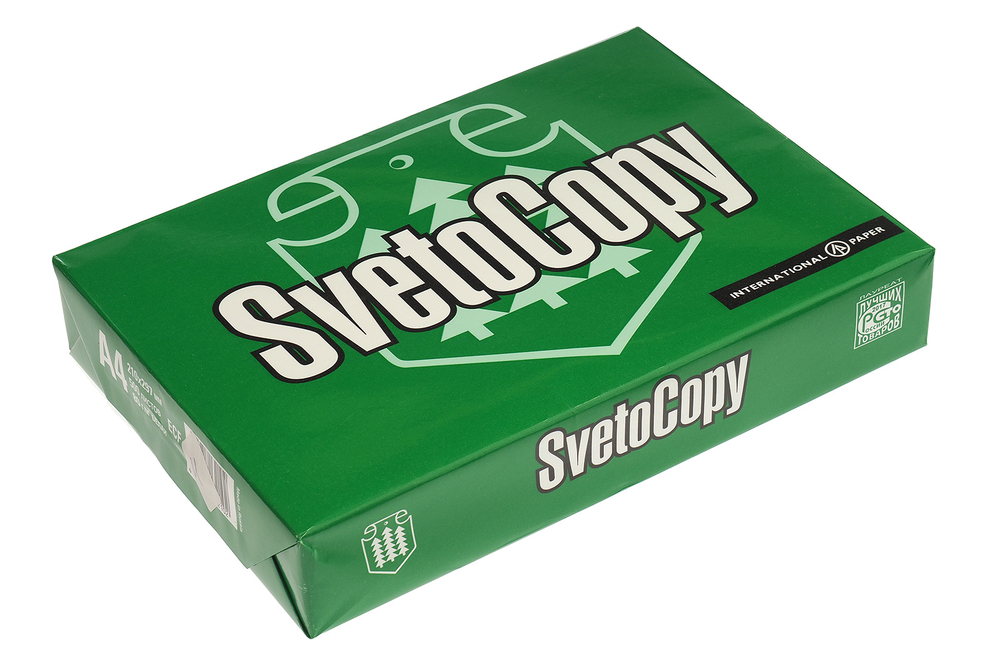 Бумага для офисной техники Sveto Copy белая А4 белизна 146% CIE 80г/м2 500л Светогорский ЦБК
