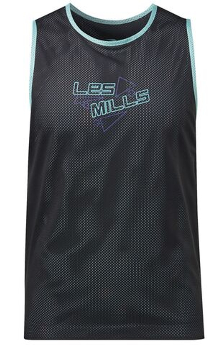 Теннисная футболка Reebok Les Mills Reversible Pinny - Black