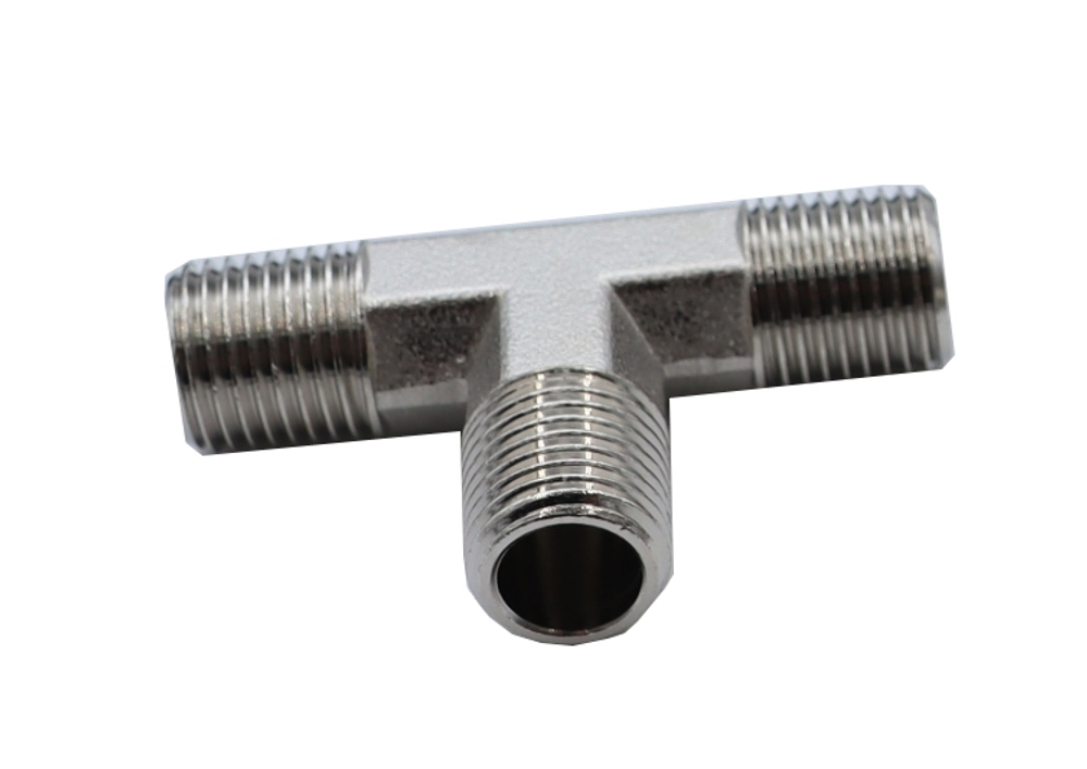 KraftWell KRW-TT14M3 Тройник резьбовой Т-образный M1/4" - M1/4" - M1/4", 1 шт