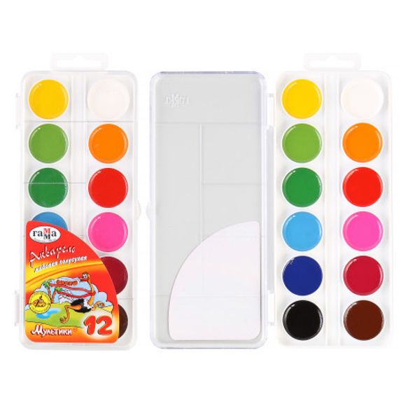 Akvarel boya 12 rəng