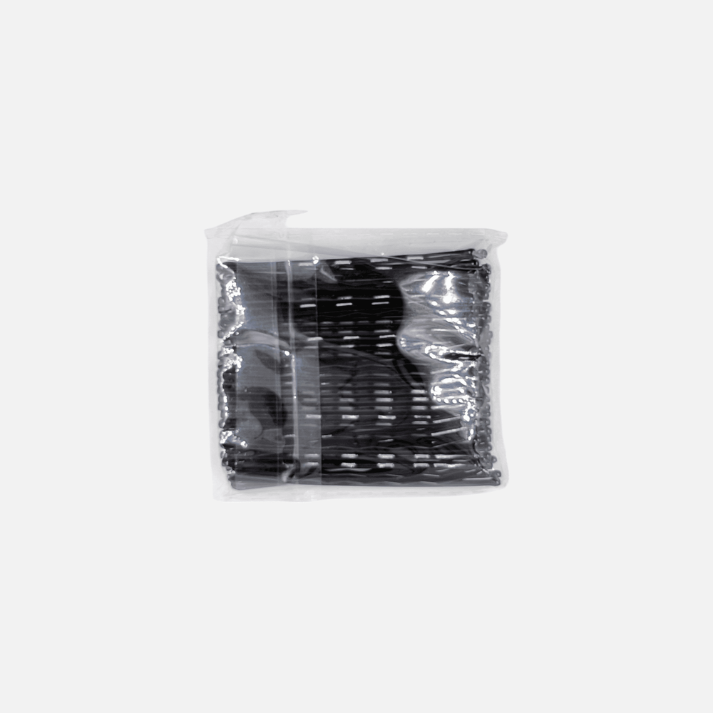 Невидимки волнистые черные IPARIKMAHER 60 мм 50 шт