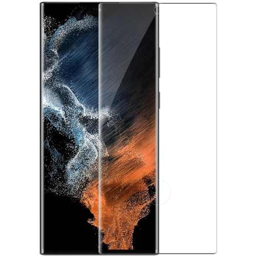 Защитное стекло 3D из закаленного стекла от Nillkin для Samsung Galaxy S22 Ultra, серия 3D CP+MAX Anti-Explosion Glass Screen Protector (закругленные края)