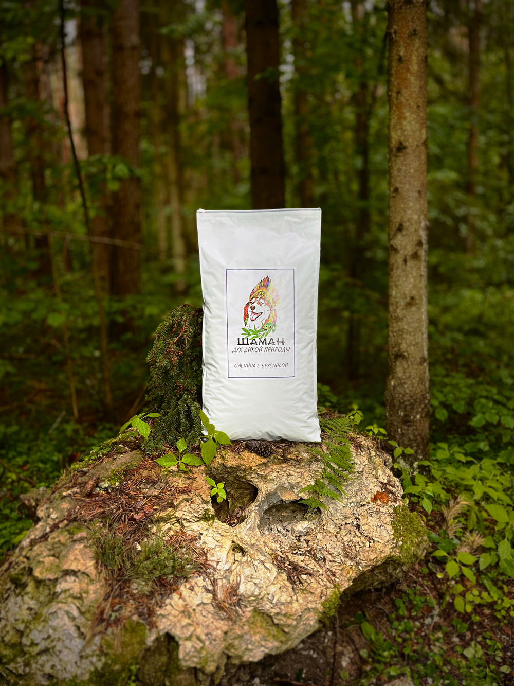 Сухой корм SHAMAN "Дух дикой природы" Оленина с брусникой 15 кг; крупная гранула; для взрослых собак; Класс Холистик