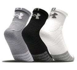 Теннисные носки Under Armour HeatGear Quarter 3P - white/gray/black