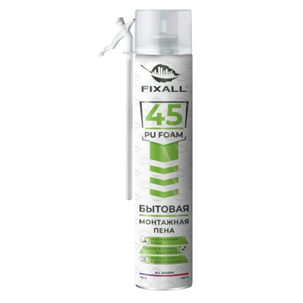 Пена Монтажная Бытовая FIXALL 45 650мл