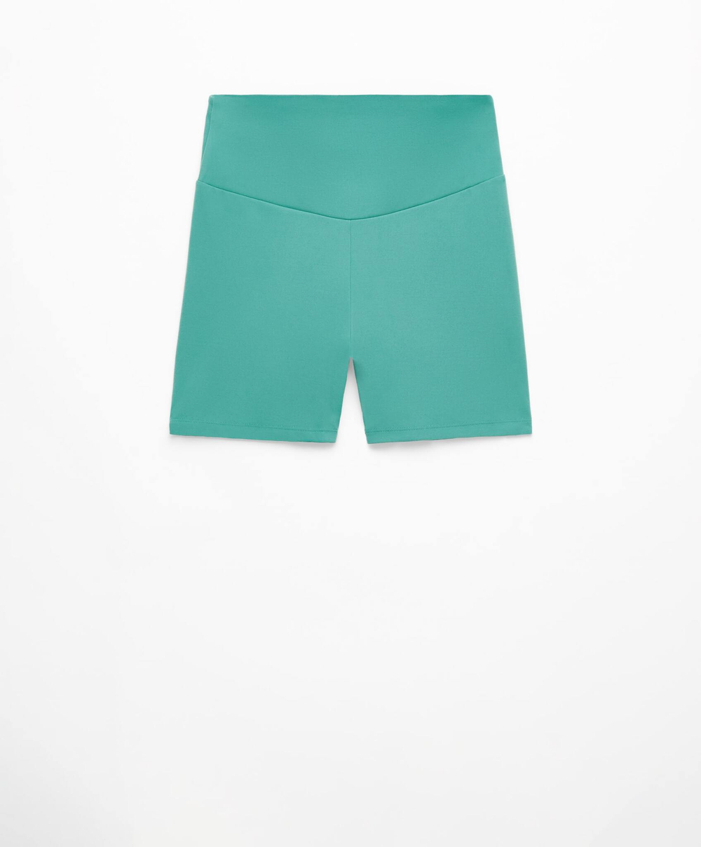 OYSHO Велосипедки Comfortlux с высокой посадкой длиной 10 см, бирюзовый