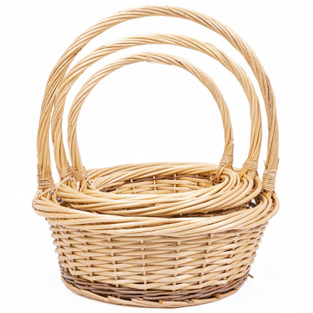 Корзина (Ива) D35/D28 КРУГ НАТУРАЛЬНАЯ